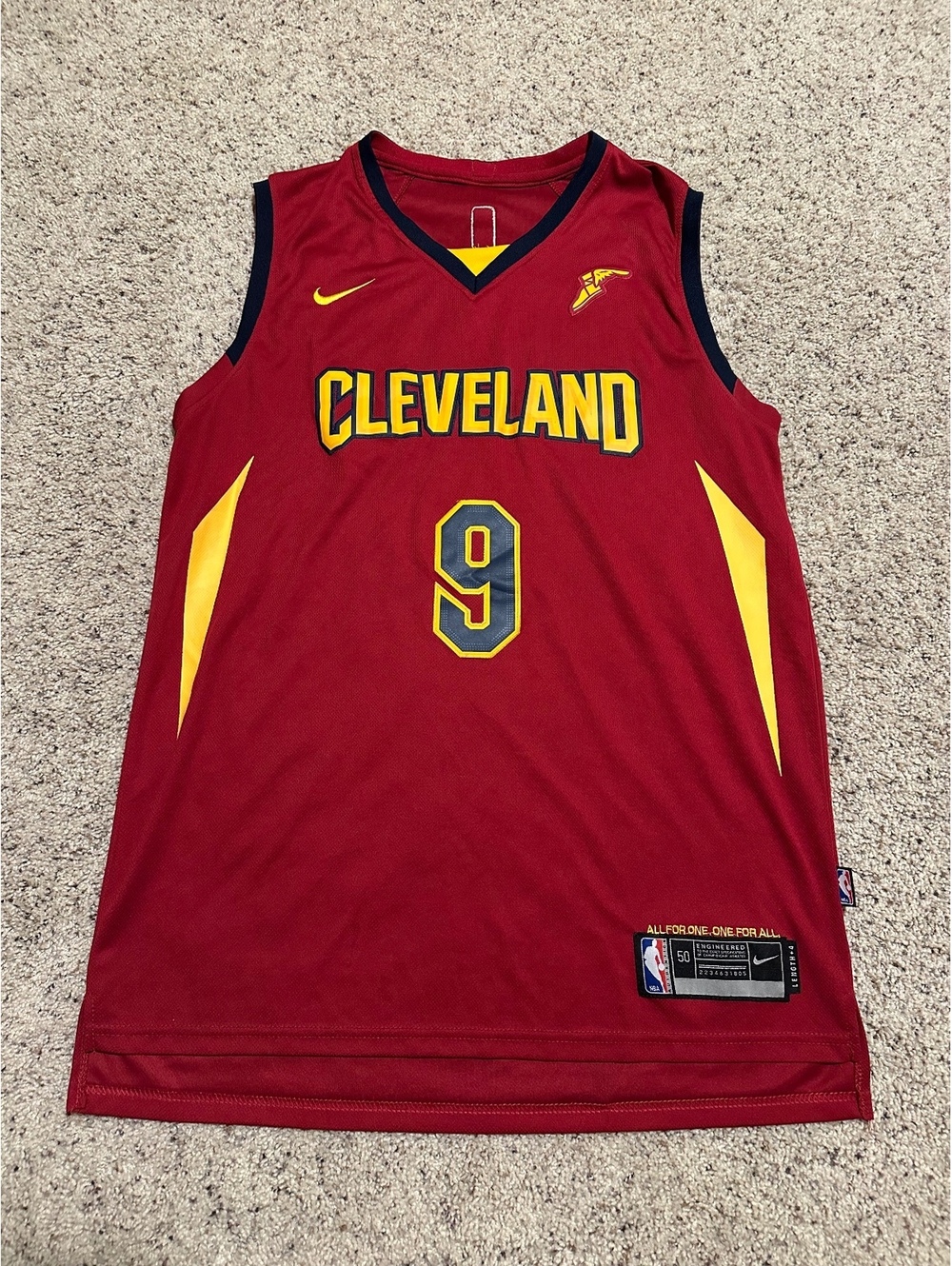 Nike Cleveland Cavaliers Wade #9 NBA Basketball Jersey Size 50